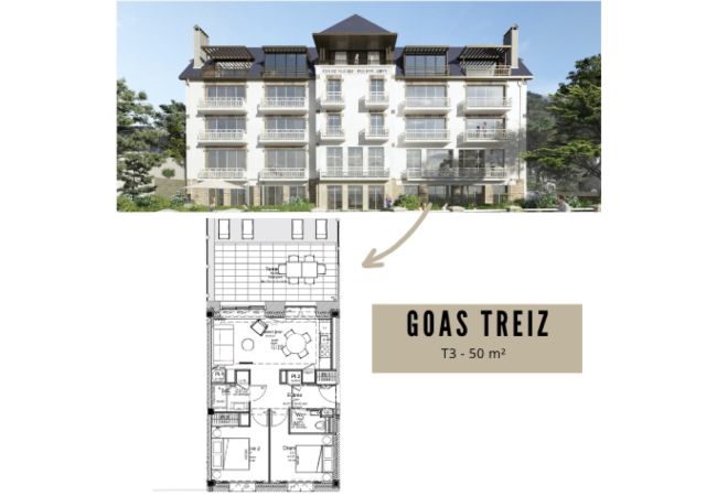 Apartment in Trébeurden - Goas Treiz - T3 Apartment in Trébeurden - Goas Treiz - T3