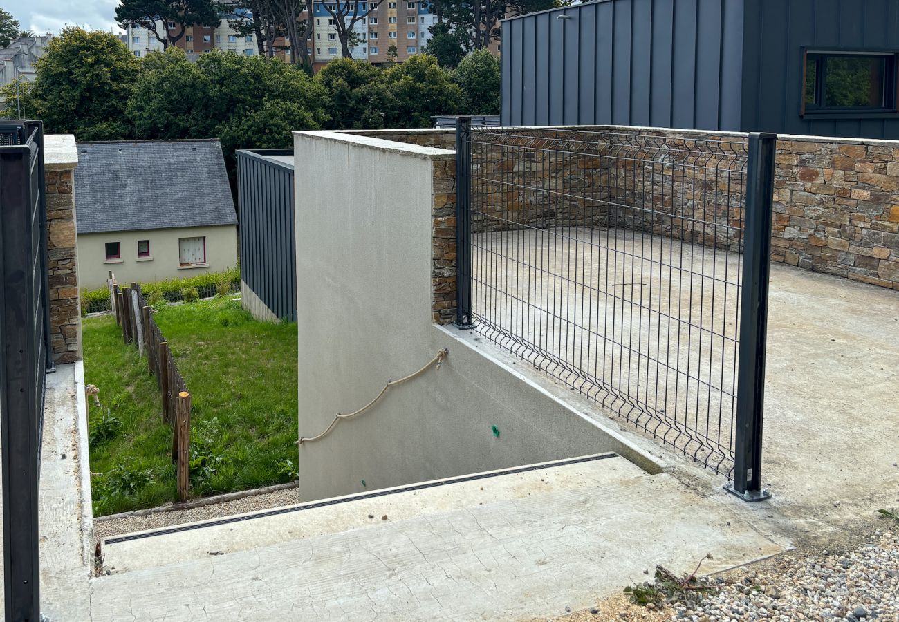 access to the house via a staircase